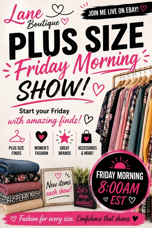 Plus Size 1X–5X & Women's Fashion XS–XL