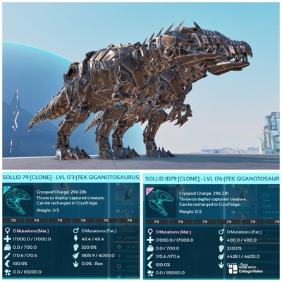 Ark Survival Ascended PVE 320m SOLID BLACK TEK GIGA PAAR XBOX/PC/PS5