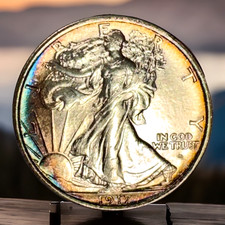 1917d 50c Obverse Mint Mark Walking Liberty Half Dollar PL Fields High Grade Gem