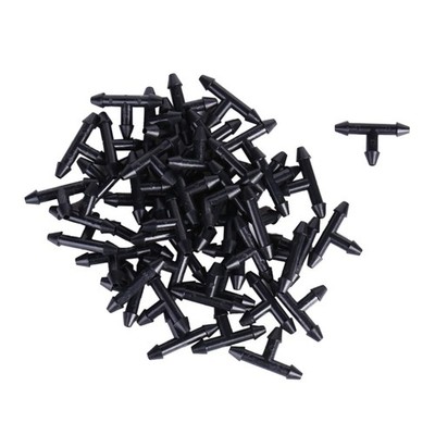 50Pcs 3,5mm Bewässerung T-Stück Schlauchverbinder Gart