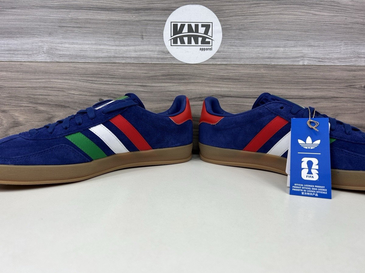 Adidas Gazelle Indoor 'FIFA World Cup' Italy Blue Green (IH9666