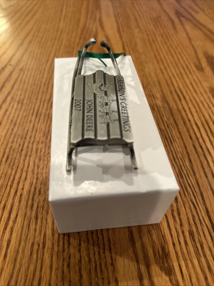 adornos navideños de peltre john deere Foto 4 de 4