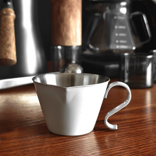 HG Stainless Steel Coffee Measuring Cup Double Scale V Shaped Spout 100ML Milk - Picture 22 of 24