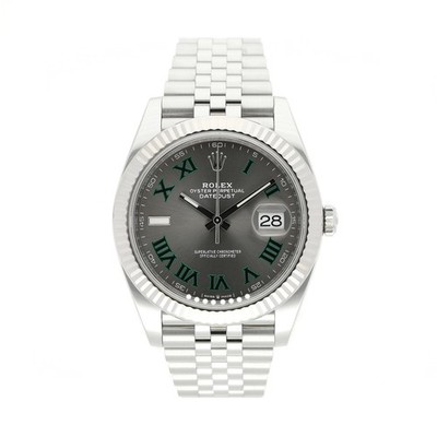 ROLEX DATEJUST 41 REF. 126334 WIMBLEDON STAHL/WEISSGOLD 2021 FULL SET 
