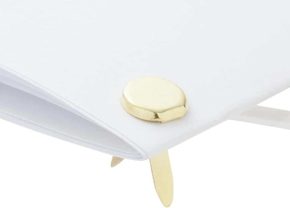 Mini Brads de papel de cabeza plana para manualidades - 500 piezas, 5 tamaños (0,37-1 pulgadas), sujetador dorado Foto 2 de 4