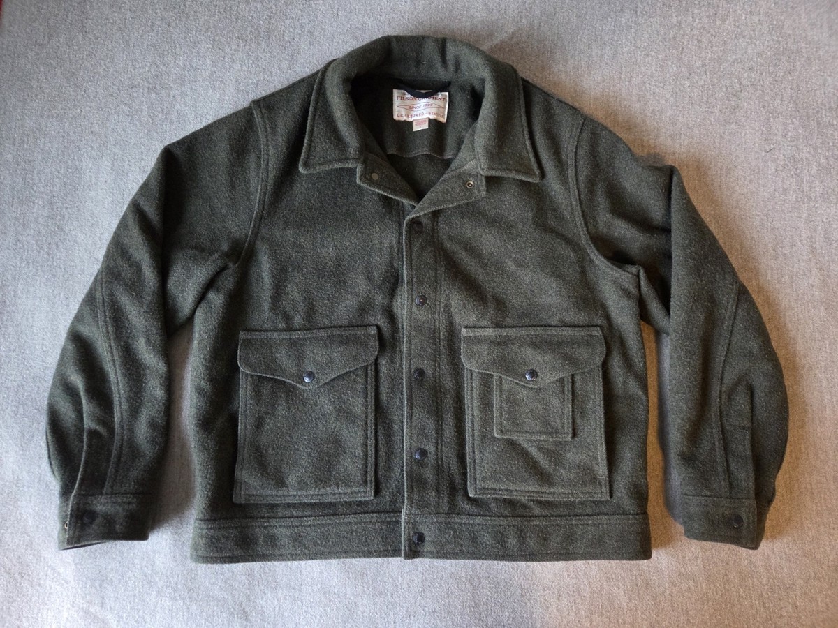 Filson Mackinaw Wool Work Jacket | Large | Forest Green | Made in