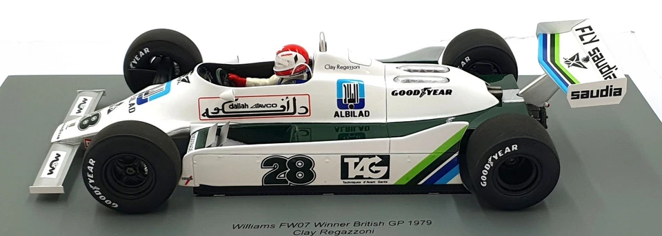 Spark 1/18 Scale 18S735 - Williams FW07 #28 1st British GP 1979 - Regazzoni - Image 4 of 4