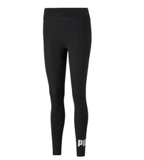 Puma ESS Logo Damen Strumpfhose Leggings Schwarz Gr. XXL