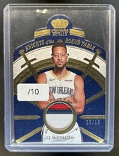 2023-24 Crown Royale CJ McCollum Knights of the Round Table Patch #/10