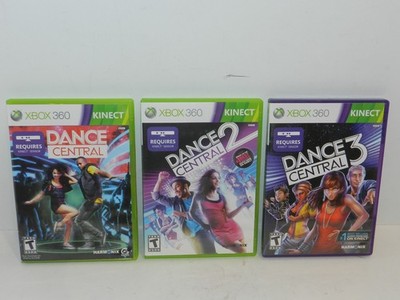 Dance Central Trilogy 1 + 2 + 3 Microsoft Xbox 360 Complete Set Tested Warranty