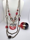Premier Designs Piper Colorful Multi-Chain Necklace / Pendant / Bracelet Set — photo 1