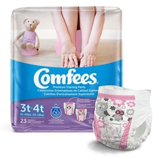 Comfees Toddler Toddler Training Pants Size 3T to 4T 32 to 40 lbs. 138 Ct