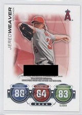 2010 Topps Update Attax Code Cards Jered Weaver 0l2
