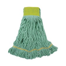Boardwalk 1200LCT EcoMop Recycled Fiber Looped-End Mop Heads - L, GN (12/CT) New