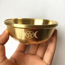 Altar Tarot Copper Bowl Wicca Pagan Props Triple Moon Divination