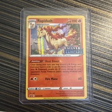 Rapidash SWSH270 Silver Tempest Stamped Prerelease Black Star Promo Pokemon Card on eBay