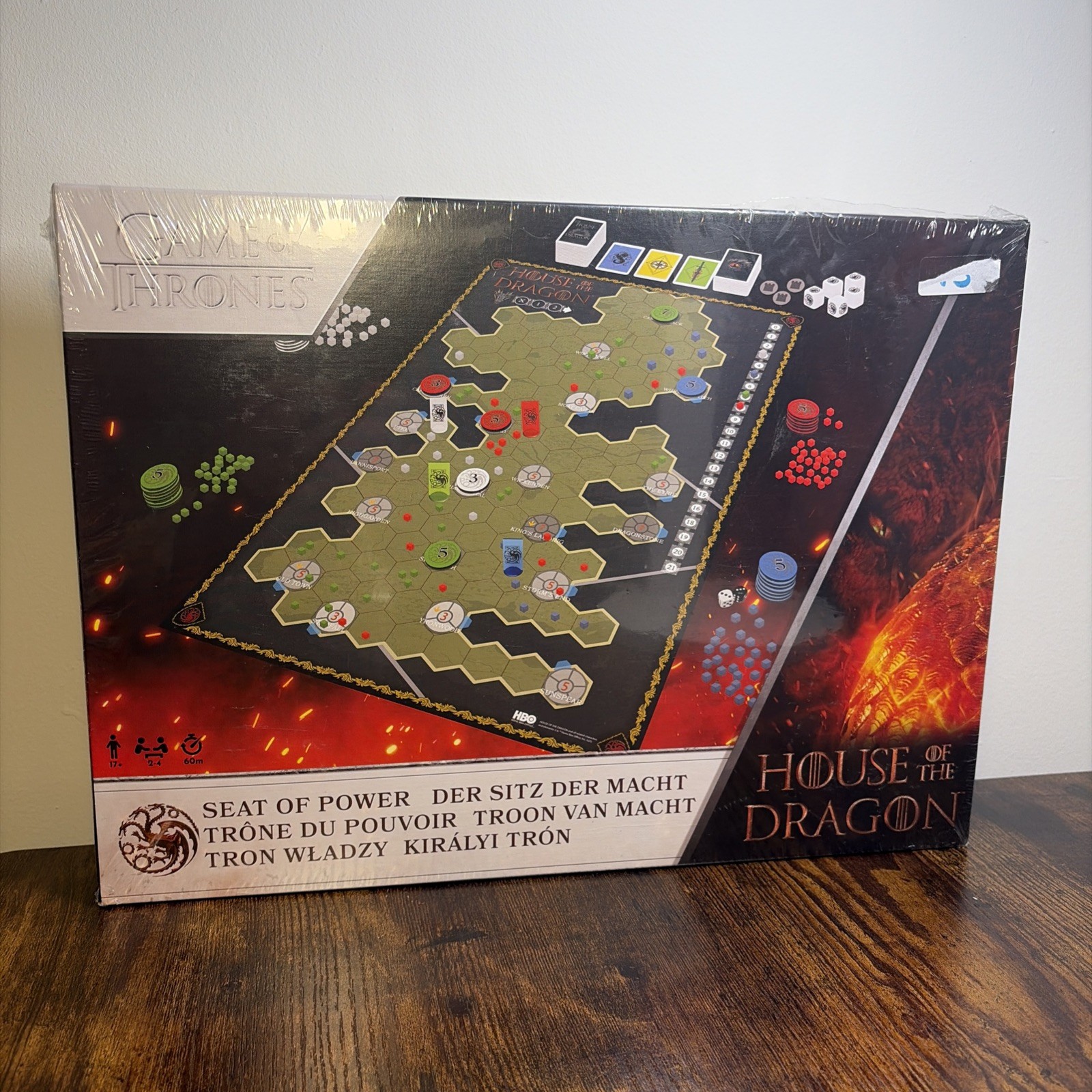 House of the Dragon, Game of Thrones - Seat of Power Board Game HBO