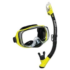 TUSA Imprex 3D M/S Combo (Um-33/Usp-250) Mask Snorkel Combo Black/Yellow