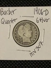 1906-D Barber Quarter  G+/VG