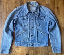 MAVERICK 70s 3J03MJ Vintage 14oz Denim Jacket Mens Size 36 Small Distressed