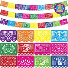 54 FT Cinco De Mayo Decorations, 3 Pack Mexican Party Banner, Plastic Fiesta ...
