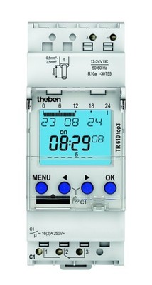 Theben Dig. Zeitschaltuhr 12-24 V TR 610 top3 12-24V digital 6104130 Dig.