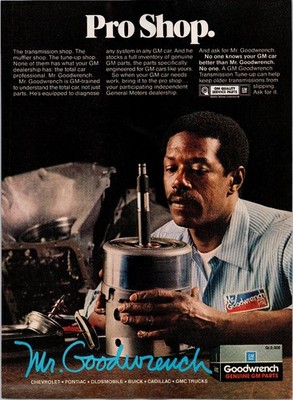 Mr. Goodwrench GM Vintage Magazine Ad Mechanic Auto Service 1970s 80s