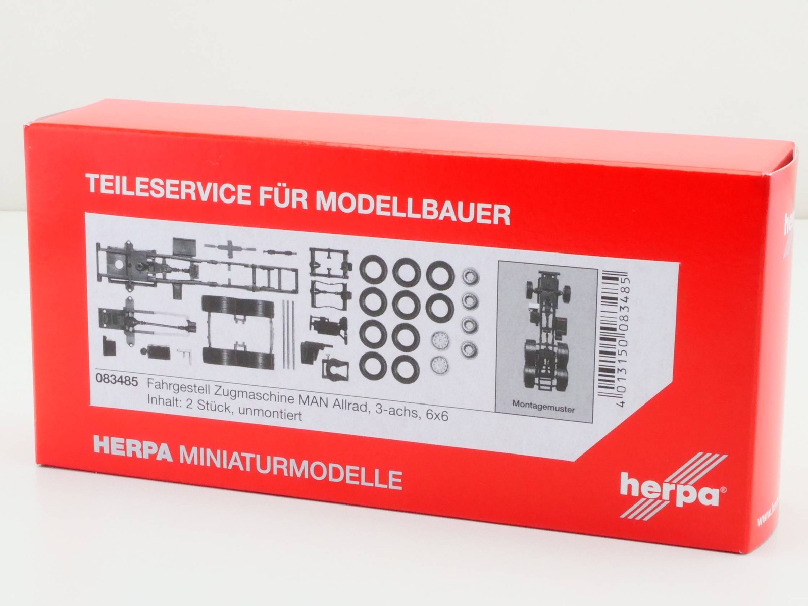 Herpa 083485 Truck Man all-Wheel Tractor 2 Piece Boxed St 1703-28-87