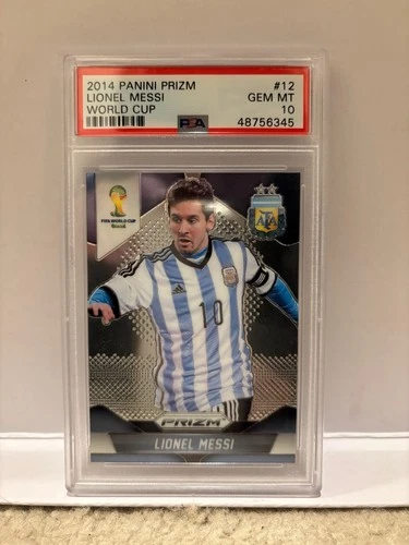 2014 Panini Prizm World Cup - Lionel Messi #12 - PSA 10 - Argentina FIFA