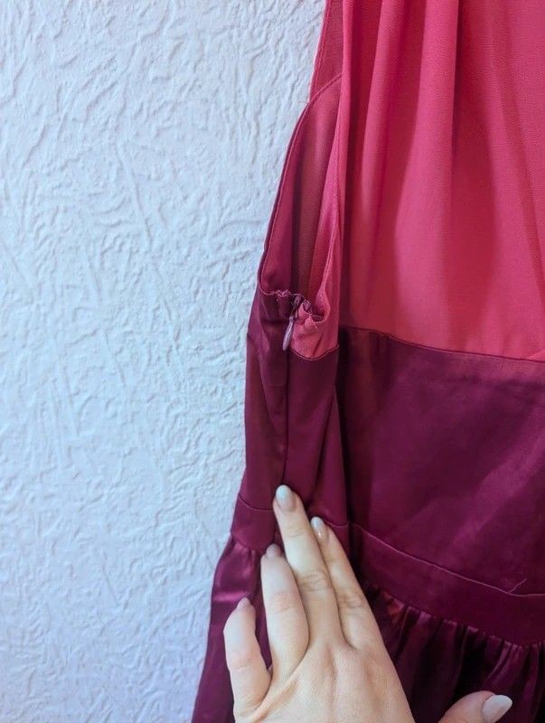Lindy Bop 50s Rockabilly Swing Dress UK 20 Pink Burgundy Retro Party Plus Size image 7