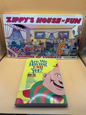 ZIPPY THE PINHEAD by BILL GRIFFITH 2 Books - House Of Fun, Are We Having Fun Yet