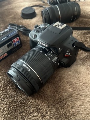 Canon EOS 100D DSLR /Canon EOS Rebel SL1/Sony Handycam HDR-PJ210 camcorder