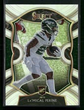 2020 Panini Select #80 La'Mical Perine Silver Prizm Jets Rookie