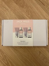 Jack Wills Rose & Peach Toiletries Gift Set Body Wash, Butter, Scrub, Bath
