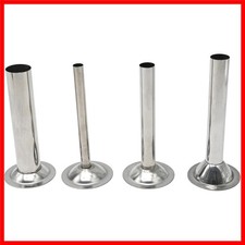 Durable Stainless Steel Sausage Stuffer Tubes - 4 Sizes for Perfect Stuffing