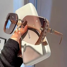 Luxury Fashion Oversized Square Sunglasses Women Outdoor Shades Glasses