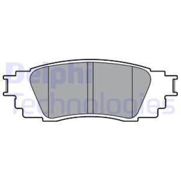 Delphi BremsbeläGe Bremsbelegsatz Hinten System Akebono FüR Toyota C-HR-image