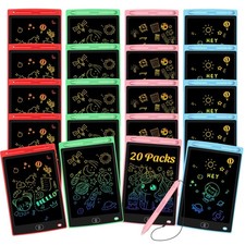 20 Pack LCD Writing Tablet for Kids - Erasable and Reusable Toddler Doodle Bo...