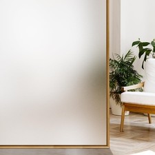 Frosted Glass Window Privacy Film, Static Cling, No Glue, UV Blocking, Reusab...