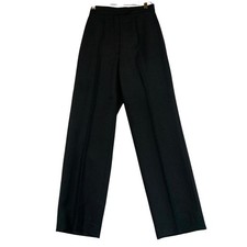 NWT Vintage 80s Sears Pants That Fit Black Wide Leg High Waist Career Trousers