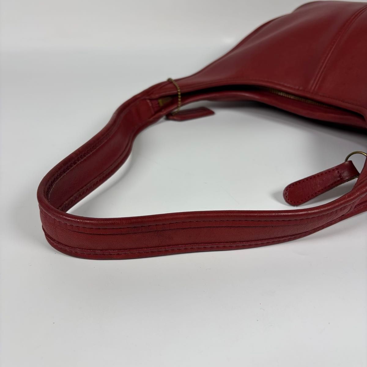 Rare Vintage COACH Ergo 9033 Red Leather Shoulder Bag Old Coach 