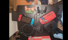 Nintendo Switch Console Bundle w/ Neon Red/Blue Joy-Con, Dock, HDMI, Case, Box