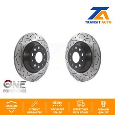 Rear Drill Slot Brake Rotors Pair For Volkswagen Tiguan Jetta Audi Q3 Quattro TT