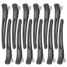 12Pack Professional Hair Clips for Styling, Non Slip No-Trace Duck Billed Hair C
