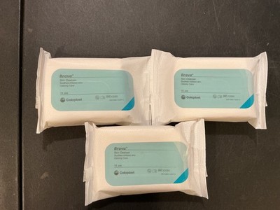 45 (3 packs of 15) Coloplast 12080 Brava Skin Cleanser
