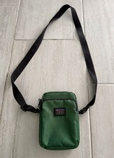 Borsa vintage piccola Tek mini fotocamera/escursionismo/corsa verde con tracolla anni 90