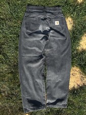 CARHARTT LANDON PANT W28 WASHED BLACK RETRO J...