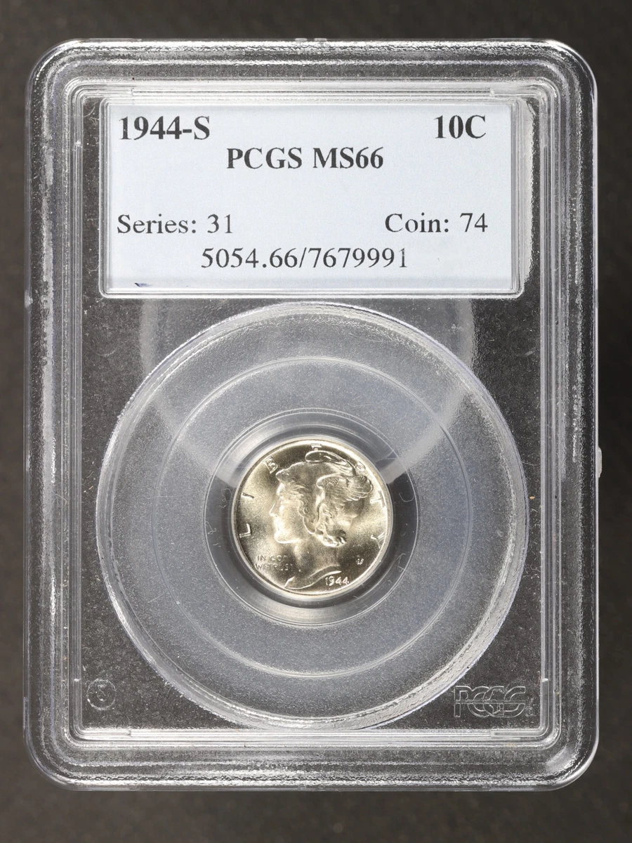 MS 66 Graded 1944 Year Mercury Dimes (1916-1945) for sale | eBay