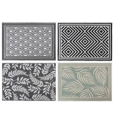 JVL Weatherproof Outdoor Garden Patio Balcony Decking Floor Mat Rug