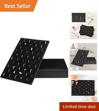 Sophisticated Velvet Ring Holder Inserts – Set of 5 For Ultimate Jewelry Storage